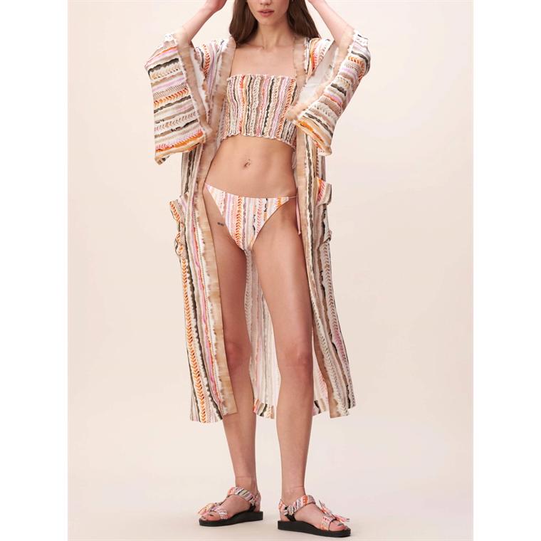 Lala Berlin Kimono Kitty, Sunset Stripe